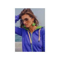 Wake. Niebieskie bluzy damskie z kapturem marki Evokaii, m, z nadrukiem, z bawełny. Za 229,00 zł.