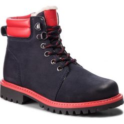 Trapery EMPORIO ARMANI - XYM003 XOU01 D127 S Blue Navy/Red. Niebieskie śniegowce chłopięce Emporio Armani, bez zapięcia. W wyprzedaży za 529,00 zł.