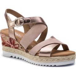 Espadryle GABOR - 22.832.23 A. Rosa/Rame. Różowe espadryle damskie Gabor, bez wzorów, ze skóry, bez obcasa, na obcasie. W wyprzedaży za 299,00 zł.