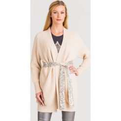 KARDIGAN Pinko. Białe swetry damskie Pinko, s, w paski, z materiału. Za 1679,00 zł.