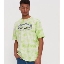 Koszulka tie-dye z nadrukiem - Zielony. Zielone koszulki męskie House, s, z nadrukiem, bez kołnierzyka, bez rękawów. Za 49,99 zł.
