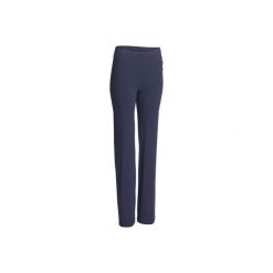 Legginsy Regular Gym & Pilates FIT+ 500 damskie. Niebieskie legginsy marki DOMYOS, s, z elastanu. W wyprzedaży za 34,99 zł.