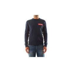 Bluzy Levis 56606 MODERN CREWNECK. Niebieskie bluzy męskie Levi's®, s, bez wzorów, bez kołnierzyka, bez rękawów, bez kaptura. Za 245,92 zł.
