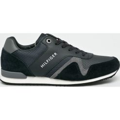Tommy Hilfiger - Buty. Niebieskie buty sportowe męskie marki TOMMY HILFIGER, ze skóry, na sznurówki. W wyprzedaży za 299,90 zł.