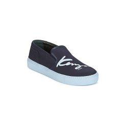 Tenisówki Kenzo K-SKATE SLIP-ON. Niebieskie trampki i tenisówki damskie Kenzo, bez wzorów, bez zapięcia. W wyprzedaży za 503,20 zł.