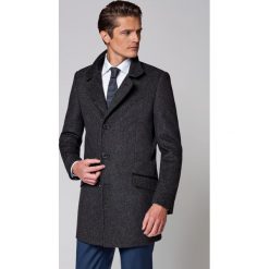 Płaszcz Szary Andro. Szare płaszcze męskie LANCERTO, na zimę, m, z bawełny, eleganckie. W wyprzedaży za 639,90 zł.