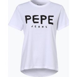 Pepe Jeans - T-shirt damski – Mariona, czarny. Szare t-shirty damskie marki Pepe Jeans, m, z jeansu, z okrągłym kołnierzem. Za 119,95 zł.