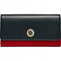 Tommy Hilfiger - Portfel. Czarne portfele damskie TOMMY HILFIGER, z materiału. Za 249,90 zł.