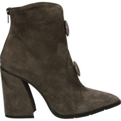 Botki - 6854 CAM 1294. Szare botki damskie skórzane Venezia. Za 299,00 zł.