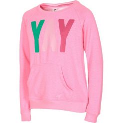 Bluzy rozpinane damskie: Bluza dla dużych dziewcząt JBLD209 - RÓŻOWY MELANŻ