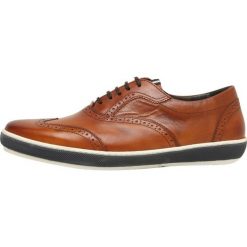 Floris van Bommel Sznurowane obuwie sportowe cognac. Brązowe buty sportowe męskie marki Floris van Bommel, ze skóry, na sznurówki. Za 929,00 zł.