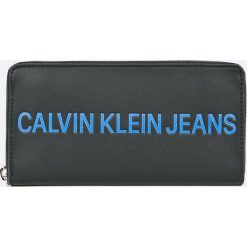 Calvin Klein Jeans - Portfel. Czarne portfele damskie marki Calvin Klein Jeans, z jeansu. W wyprzedaży za 219,90 zł.