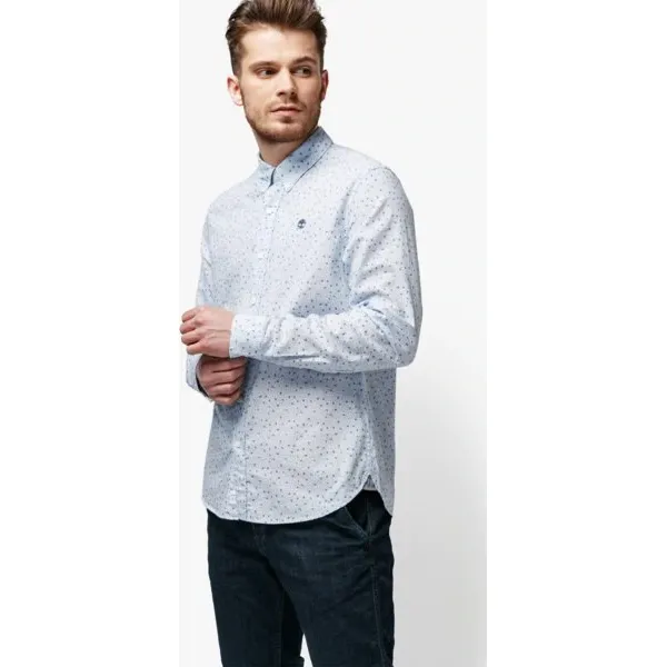 Timberland Koszula Ls Mumford River Chambray Eclectic Microp , niebieski, rozmiar L. Niebieskie koszule męskie Timberland, m, z aplikacjami, z bawełny, klasyczne, z klasycznym kołnierzykiem, bez rękawów. W wyprzedaży za 279,99 zł.