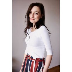 Pasek czerwony ONE SIZE czerwony. Czerwone paski męskie marki Marie Zélie, w paski, z bawełny. W wyprzedaży za 109,60 zł.