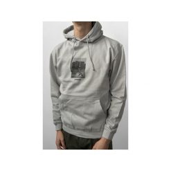 Utopia Concrete Gray Hoodie. Szare bluzy męskie Mszz, s, z nadrukiem, bez kołnierzyka, bez rękawów, bez kaptura. Za 179,00 zł.