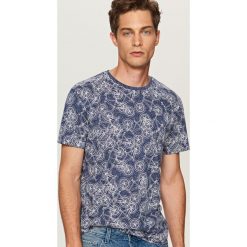 T-shirty męskie: T-shirt z nadrukiem w rowery – Granatowy