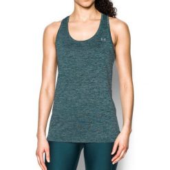 Topy sportowe damskie: Under Armour Koszulka damska Tech Tank – Twist Zielona r. S (1275487-919)