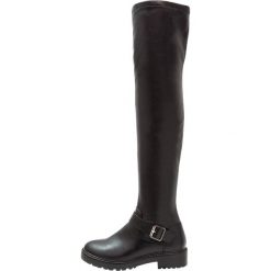 Even&Odd Muszkieterki black. Czarne kozaki damskie Even&Odd, z materiału. W wyprzedaży za 149,50 zł.