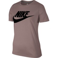 Koszulka Nike Wmns NSW Essential Top HBR (829747-259). Szare koszulki damskie Nike, bez wzorów, z bawełny, bez kołnierzyka. Za 111,99 zł.