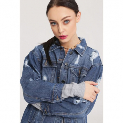 Niebieska Kurtka Highlights. Niebieskie kurtki damskie jeansowe marki other, l. Za 79,99 zł.
