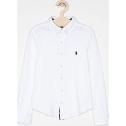 Polo Ralph Lauren - Koszula dziecięca 134-176 cm. Białe koszule chłopięce z bawełny, polo, długie. W wyprzedaży za 219,90 zł.