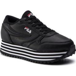 Sneakersy Fila Orbit Zeppa Stripe Wmn 1010667,11W. Czarne półbuty damskie Fila, bez wzorów, bez obcasa, bez zapięcia. W wyprzedaży za 309,00 zł.