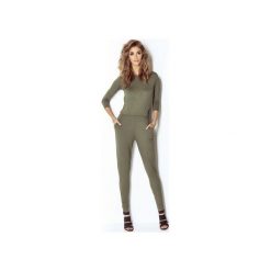 Kombinezon Erine. Zielone kombinezony eleganckie damskie marki Wow fashion, s, z elastanu, z dekoltem na plecach, długie. Za 199,00 zł.