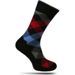 Bawełniane Skarpetki Męskie -Chattier- Casualowe, w Romby, Wzór Geometryczny SKCH0072casual. Skarpetki męskie Chattier, bez wzorów, z bawełny. Za 12,90 zł.