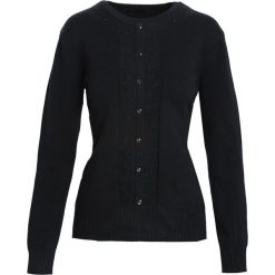 Swetry klasyczne damskie: Czarny Sweter Reveal of My Heart