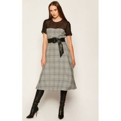 Sukienka codzienna Marella Volt 32264108. Szare sukienki damskie Marella, na co dzień, bez wzorów, bez kołnierzyka, bez rękawów, proste. Za 989,00 zł.