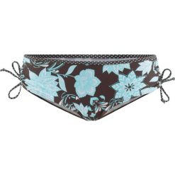 Figi bikini bonprix brązowo-turkusowy. Pomarańczowe stroje kąpielowe damskie bonprix, bez wzorów. Za 44,99 zł.