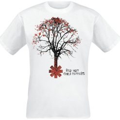 Red Hot Chili Peppers Higher Ground T-Shirt biały. Białe t-shirty męskie marki Red Hot Chili Peppers, l. Za 74,90 zł.