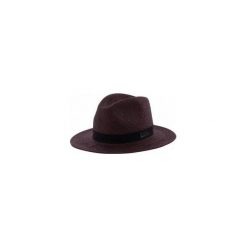 Kapelusze damskie: Kapelusz Dark Brown Fedora Panama