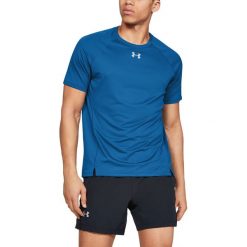 Under Armour Qualifier Koszulka Niebieski. Niebieskie podkoszulki męskie Under Armour, xxl, bez wzorów, z elastanu, bez kołnierzyka, z krótkim rękawem, krótkie. Za 206,95 zł.