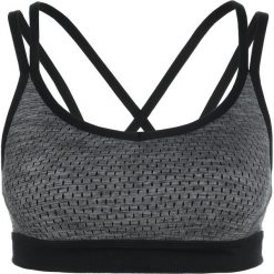 Biustonosze sportowe: Manduka CROSS STRAP BRA Biustonosz sportowy black/grey