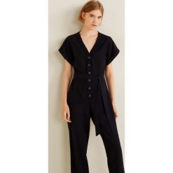 Mango - Kombinezon Field2. Szare kombinezony damskie Mango, l, z materiału, z krótkim rękawem, krótkie. Za 229,90 zł.