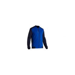 Bluza do piłki nożnej T100. Czarne bluzy męskie KIPSTA, xl, bez wzorów, z elastanu, bez kołnierzyka, bez rękawów, bez kaptura. Za 59,99 zł.