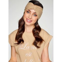 Opaska turban lc124 beżowy. Brązowe opaski damskie producent niezdefiniowany, bez wzorów. Za 29,00 zł.