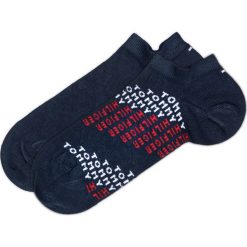 Tommy Hilfiger 2-pack Skarpetki Niebieski. Niebieskie skarpetki męskie TOMMY HILFIGER, bez wzorów, z elastanu. Za 44,95 zł.