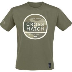 T-shirty męskie z nadrukiem: Crosshatch Watkins T-Shirt oliwkowy