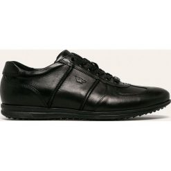 Wojas - Buty skórzane. Czarne sneakersy męskie Wojas, z okrągłym noskiem, bez zapięcia. Za 329,90 zł.