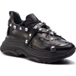Sneakersy EVA MINGE - EM-26-05-000140 601. Czarne półbuty damskie Eva Minge, ze skóry. Za 519,00 zł.