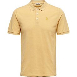 ONLY&SONS Mężczyźni polo triko North SS Fitted Polo Tee Sauterne (rozmiar S). Koszulki męskie Only&Sons, s, bez wzorów, bez rękawów. W wyprzedaży za 61,00 zł.