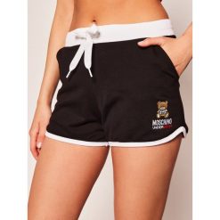 Szorty sportowe Moschino Underwear & Swim 4324 9012. Czarne piżamy damskie Moschino Underwear & Swim, s, bez wzorów, z elastanu, bez rękawów. Za 489,00 zł.