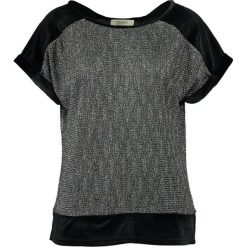 Bluzki, topy, tuniki: Oasis ROLL CRINKLE TEE Tshirt z nadrukiem silver