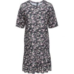 Sukienki: Sukienka shirtowa bonprix oliwkowy w kwiaty