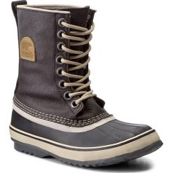 Śniegowce SOREL - 1964 Premium Cvs NL1717 Black/Fossil 010. Czarne kozaki damskie marki Sorel, ze skóry, bez zapięcia. W wyprzedaży za 359,00 zł.