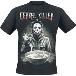 Halloween Michael Myers - Cereal Killer T-Shirt czarny. Czarne t-shirty męskie marki Halloween, l, z nadrukiem, z okrągłym kołnierzem. Za 74,90 zł.