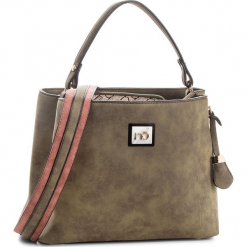Torebka NOBO - NBAG-F0250-C008 Khaki. Zielone torebki klasyczne damskie marki Nobo, ze skóry ekologicznej. W wyprzedaży za 149,00 zł.
