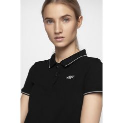 Koszulka polo damska TSD013 - głęboka czerń. Koszulki damskie l, z bawełny. W wyprzedaży za 34,99 zł.